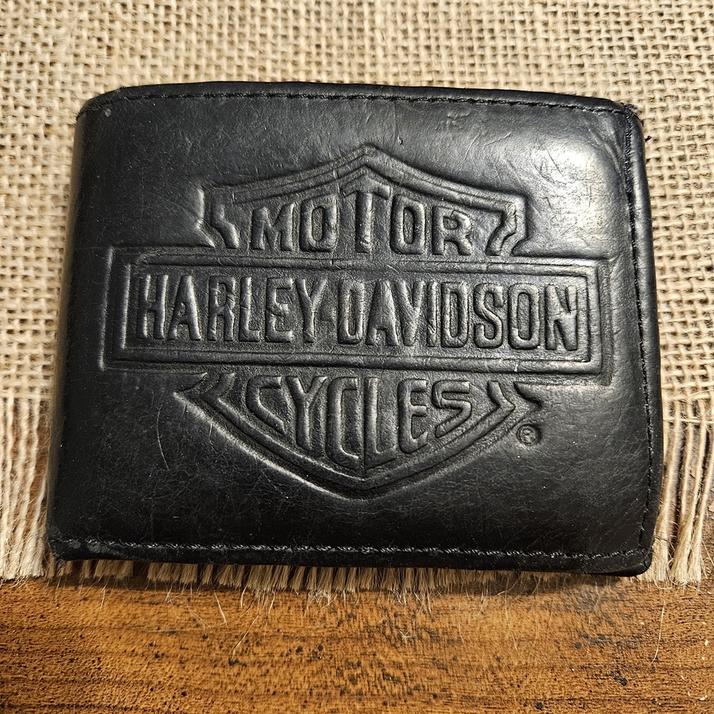 Harley-Davidson Black Leather Wallet